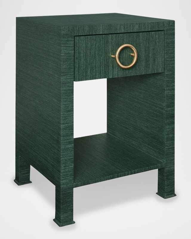 Malcom Grasscloth Side Table